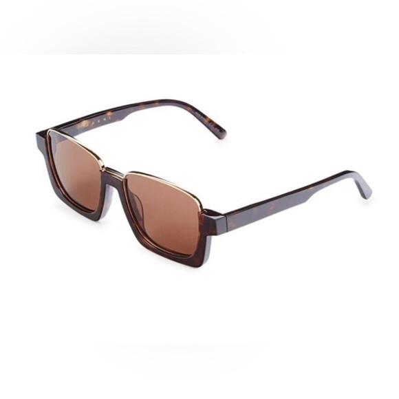 Marni Tortoise 55mm Square Sunglasses - Picture 2 of 10